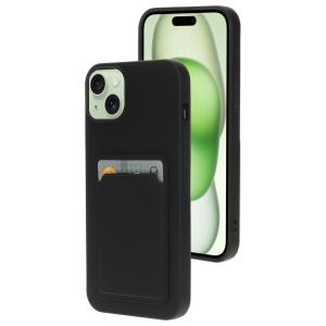 Mobiparts Classic TPU Case with Cardholder Apple iPhone 15 Plus Matt Black