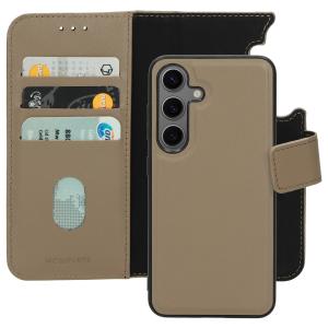 Mobiparts Leather 2 in 1 Wallet Case Samsung Galaxy S24 Taupe