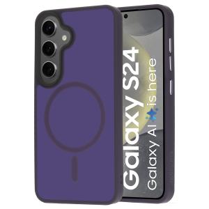 Mobiparts Hardcover Samsung Galaxy S24 Satin Purple (Magsafe Compatible)