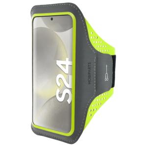 Mobiparts Comfort Fit Sport Armband Samsung Galaxy S24 Neon Green