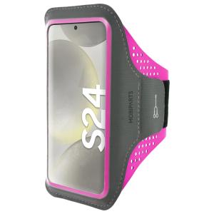 Mobiparts Comfort Fit Sport Armband Samsung Galaxy S24 Neon Pink