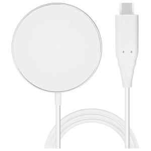 Mobiparts Wireless MagSafe Compatible Charger 15W Flat White