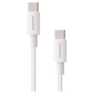 Mobiparts USB-C to USB-C Woven Cable 2A 1m White