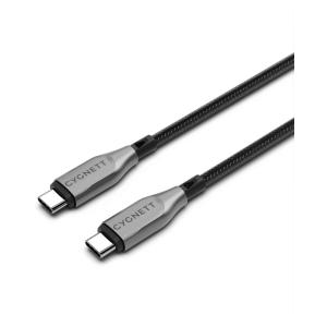 Cygnett Armoured Braided USB-C to USB-C Cable 2m Black