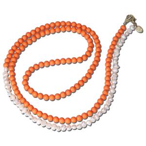 Casetastic Lanyard Beads and Pearls - Orange (125cm)