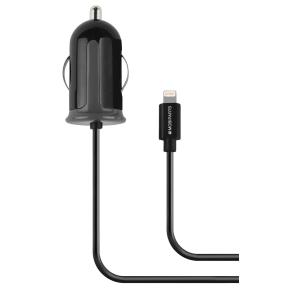 Mobiparts Car Charger Apple Lightning 2.4A Black