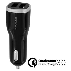 Mobiparts Quick Charge Car Charger Dual USB 5A Black