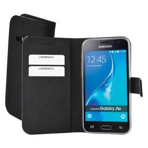 Mobiparts Premium Wallet TPU Case Samsung Galaxy J1 (2016) Black