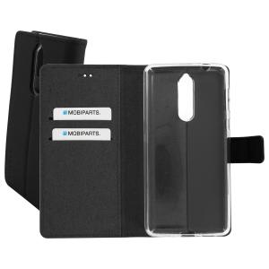 Mobiparts Premium Wallet TPU Case Nokia 8 Black