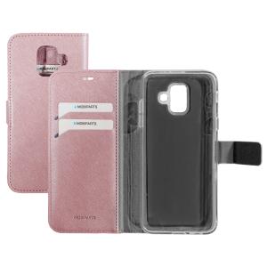 Mobiparts Saffiano Wallet Case Samsung Galaxy A6 (2018) Pink