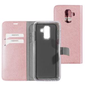 Mobiparts Saffiano Wallet Case Samsung Galaxy A6 Plus (2018) Pink