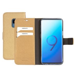 Mobiparts Saffiano Wallet Case Samsung Galaxy S9 Gold