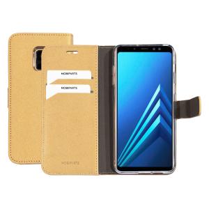 Mobiparts Saffiano Wallet Case Samsung Galaxy A8 (2018) Gold