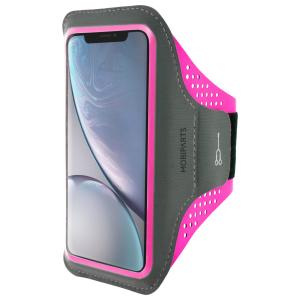 Mobiparts Comfort Fit Sport Armband Apple iPhone XR Neon Pink