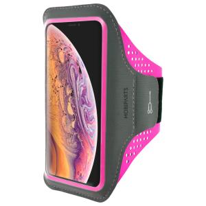 Mobiparts Comfort Fit Sport Armband Apple iPhone XS Max Neon Pink