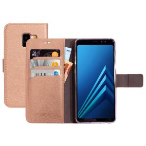 Mobiparts Saffiano Wallet Case Samsung Galaxy A8 (2018) Copper