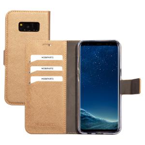 Mobiparts Saffiano Wallet Case Samsung Galaxy S8 Copper