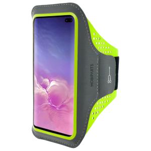 Mobiparts Comfort Fit Sport Armband Samsung Galaxy S10 Plus Neon Green