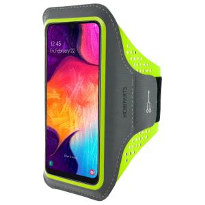 Mobiparts Comfort Fit Sport Armband Samsung Galaxy A50/A30S Neon Green