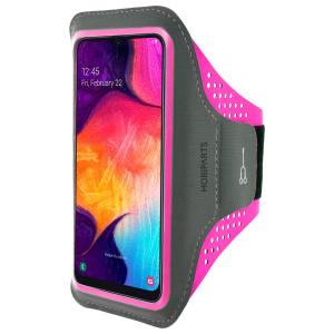 Mobiparts Comfort Fit Sport Armband Samsung Galaxy A50/A30S Neon Pink