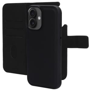 Mobiparts Leather 2 in 1 Wallet Case Apple iPhone 16 Black