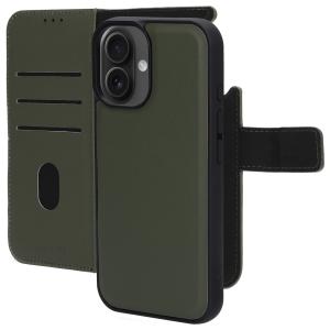 Mobiparts Leather 2 in 1 Wallet Case Apple iPhone 16 Green