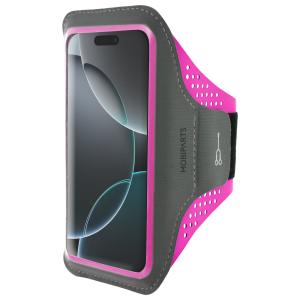 Mobiparts Comfort Fit Sport Armband Apple iPhone 16 Pro Neon Pink