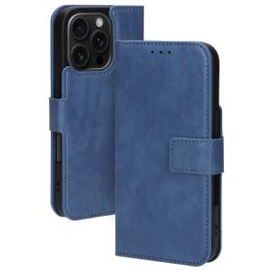Mobiparts Classic Wallet Case Apple iPhone 16 Pro Steel Blue (MagSafe Compatible)