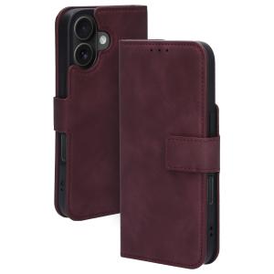 Mobiparts Classic Wallet Case Apple iPhone 16 Velvet Red (MagSafe Compatible)