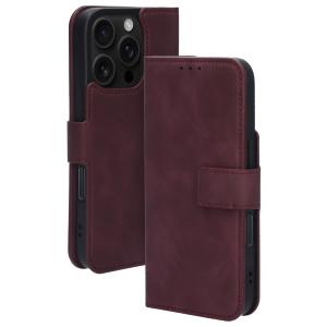 Mobiparts Classic Wallet Case Apple iPhone 16 Pro Velvet Red (MagSafe Compatible)
