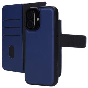 Mobiparts Leather 2 in 1 Wallet Case Apple iPhone 16 Blue