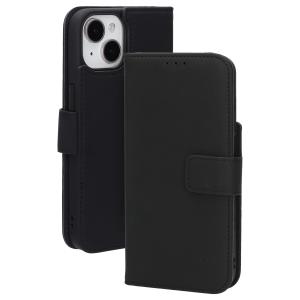 Mobiparts Leather Wallet Case Apple iPhone 15/14/13 Black (MagSafe Compatible)