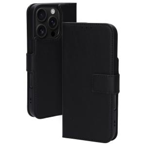 Mobiparts Classic Wallet Case Apple iPhone 16 Pro Black (MagSafe Compatible)