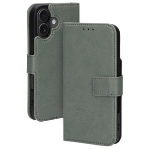 Mobiparts Classic Wallet Case Apple iPhone 16 Stone Green (MagSafe Compatible)