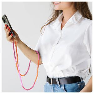 Casetastic Lanyard Beads - Orange/Pink/Purple (125cm)