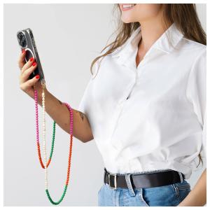 Casetastic Lanyard Beads and Pearls - Green/Pink/Orange(125cm)