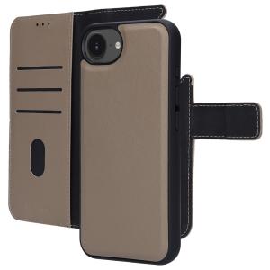 Mobiparts Leather 2 in 1 Wallet Case Apple iPhone 16e Taupe
